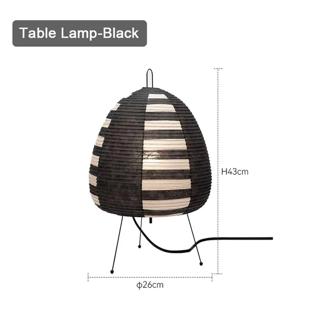 Lampada da tavolo stile giapponese Colorata