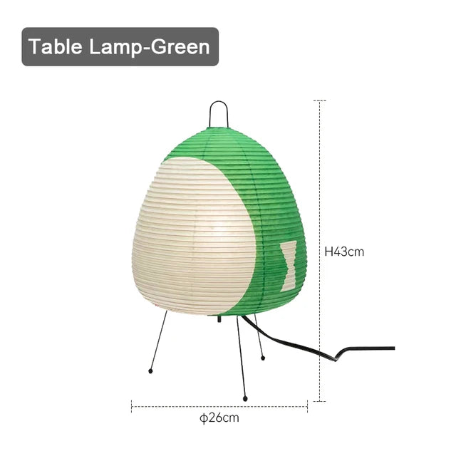 Lampada da tavolo stile giapponese Colorata