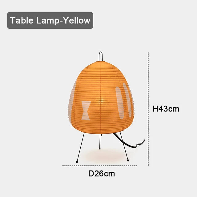 Lampada da tavolo stile giapponese Colorata