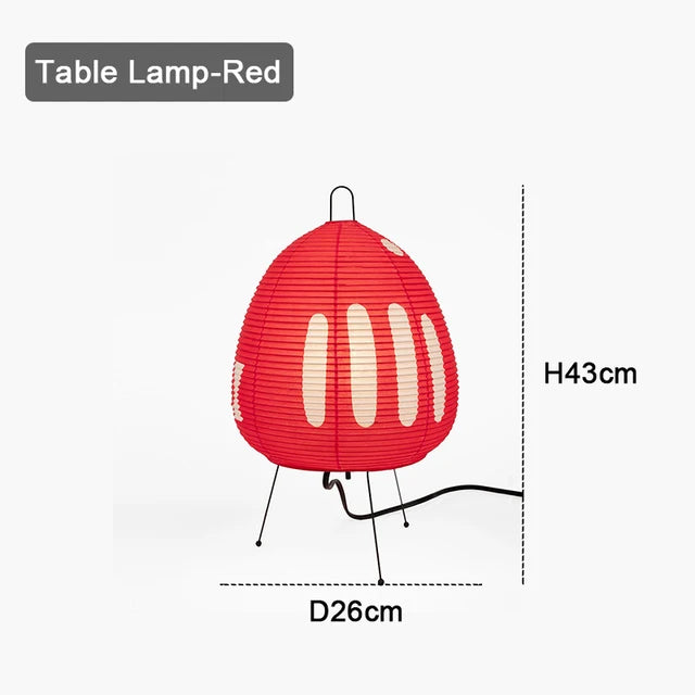 Lampada da tavolo stile giapponese Colorata
