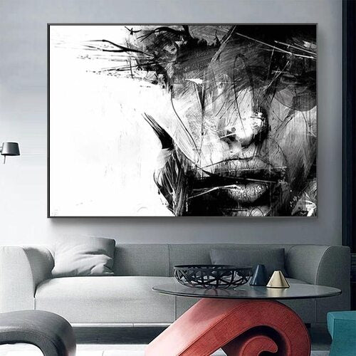 Abstract female face