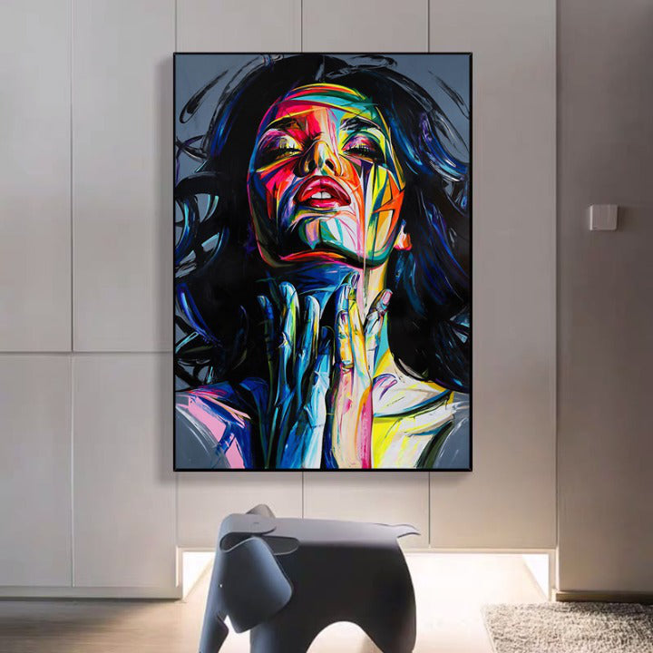 Quadro su tela 'Bellezza Colorata' con un'esplosione di colori vivaci, perfetto per arredare con stile e originalità ogni ambiente.