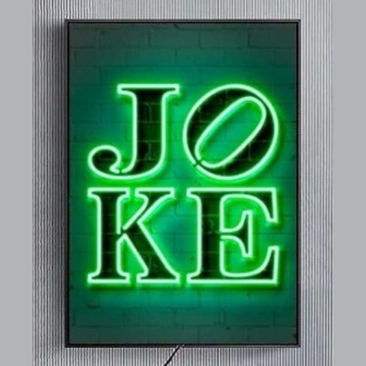 Stampe e quadri su tela moderni Joke Neon