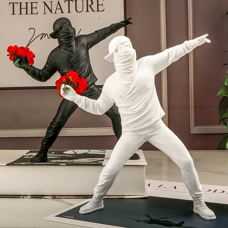 Banksy Flower Thrower