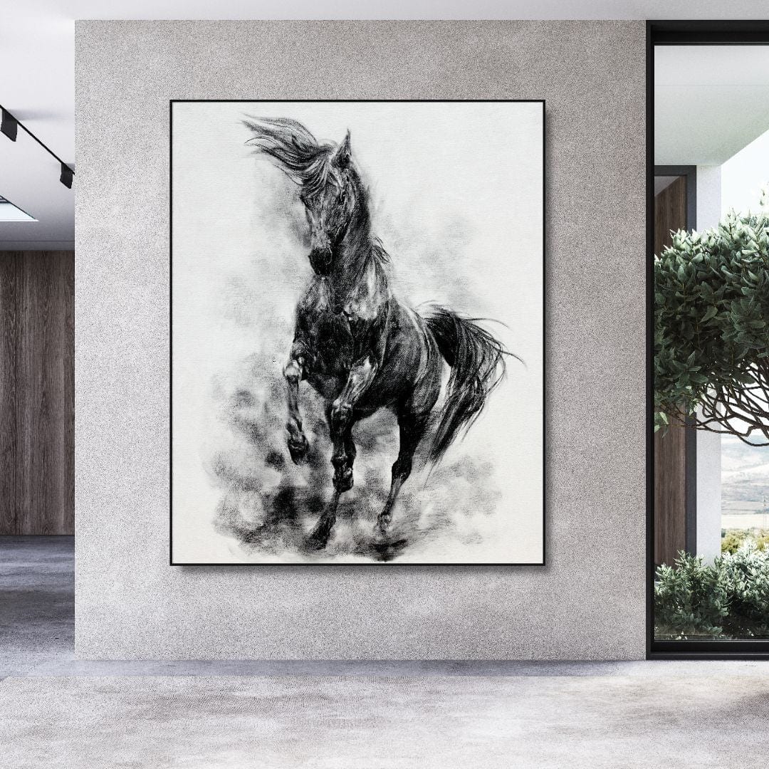 Quadro Senso di LibertĂ , dipinto che trasmette serenitĂ e pace, ideale per arredare con eleganza e un tocco di libertĂ ogni ambiente.
