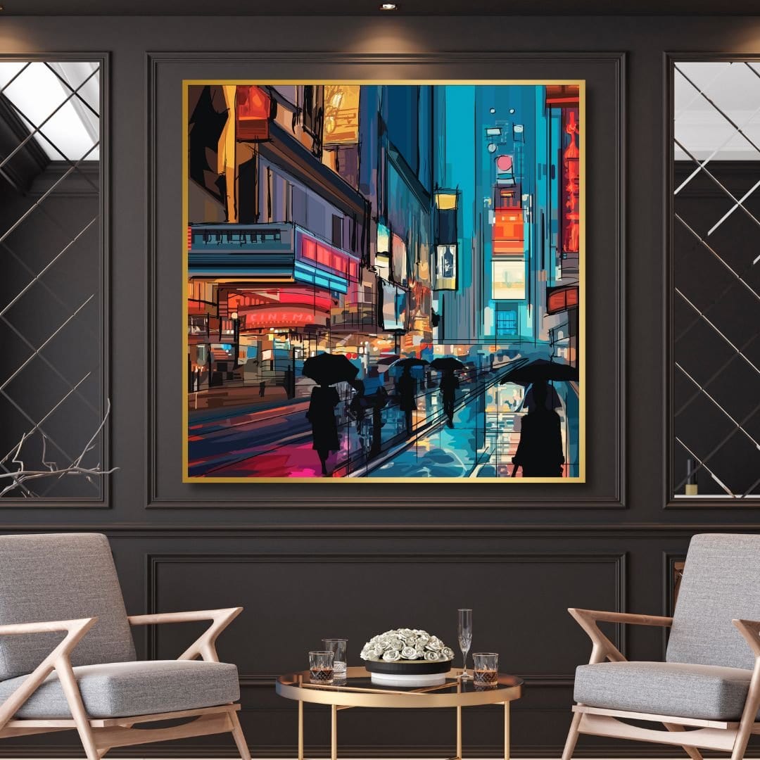 Quadro moderno con skyline di New York e grattacieli