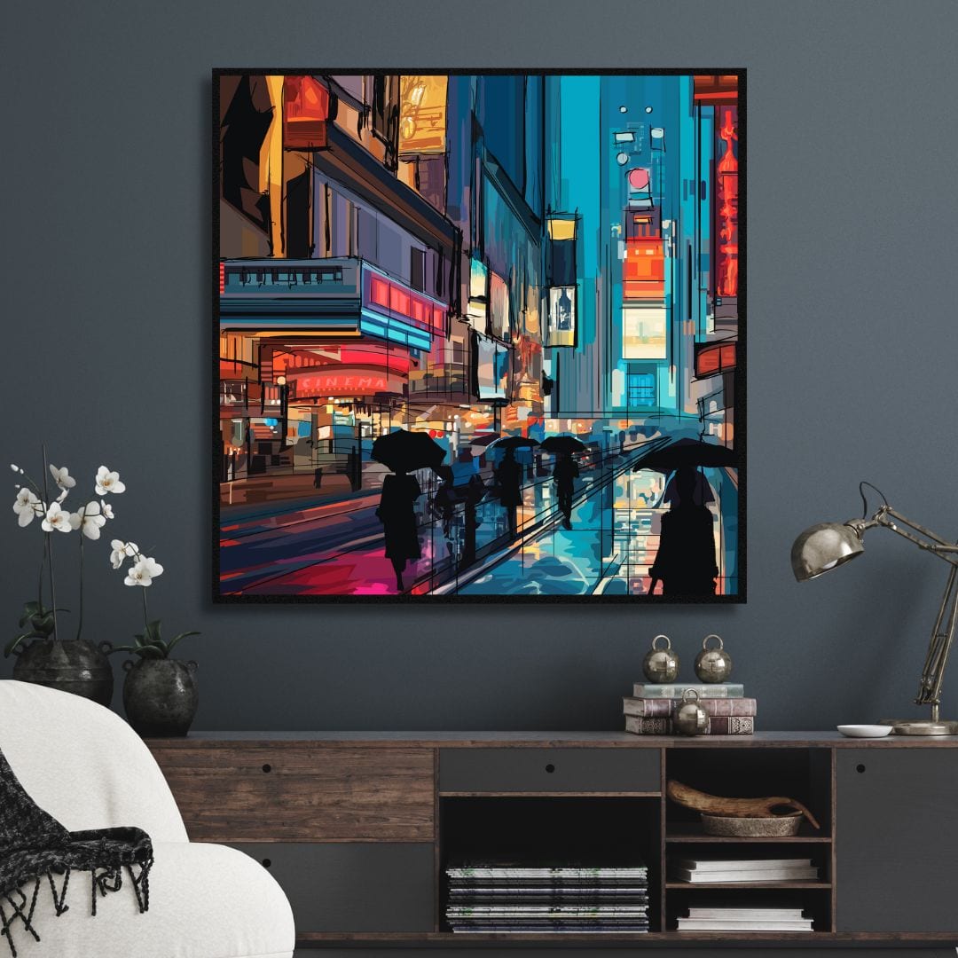 Quadro moderno con skyline di New York e grattacieli