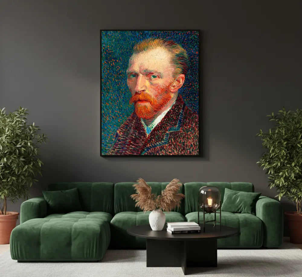 autoritratto van gogh quadro su tela quadri moderni per soggiorno ritratto artistico design contemporaneo