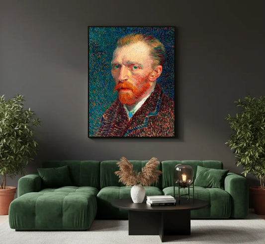 autoritratto van gogh quadro su tela quadri moderni per soggiorno ritratto artistico design contemporaneo