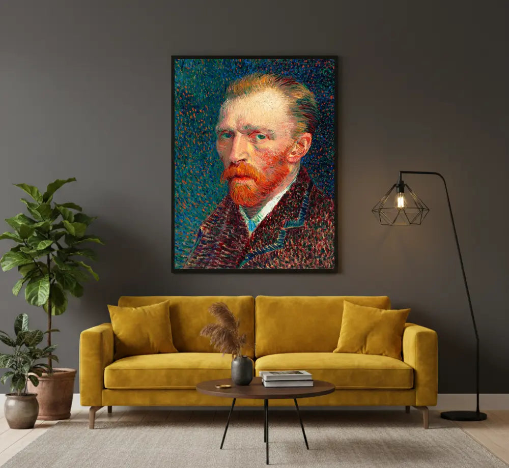 autoritratto van gogh quadro su tela quadri moderni per soggiorno ritratto artistico design contemporaneo