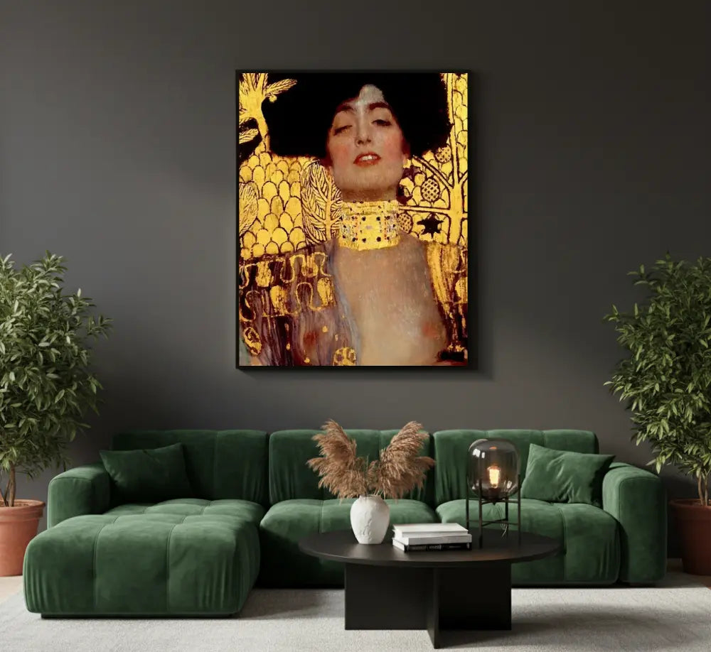 quadro giuditta klimt quadri moderni su tela soggiorno design elegante oro arte sensuale contemporanea