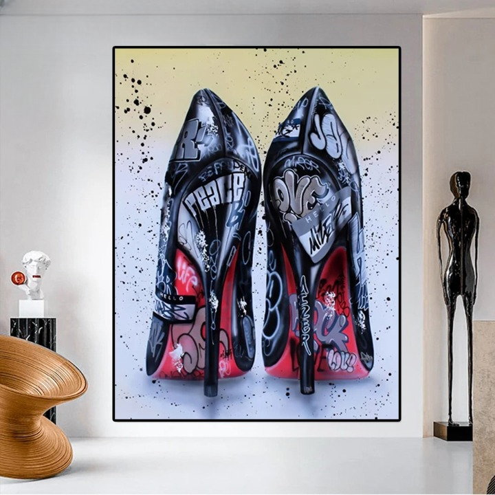 Lover Graffiti Heels Ninahomedesign