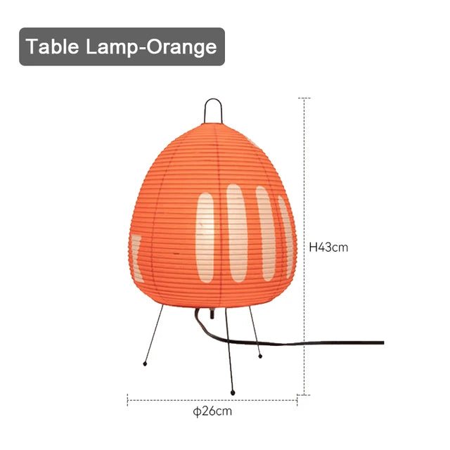 Japanese Style Tripod Rice Paper Table Lamps for Bedroom Akari Noguchi Yong Lantern Lamp Led Desk Lamp Bedside Living Room Decor 