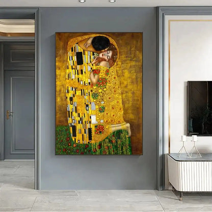 Quadro su tela del bacio di Klimt