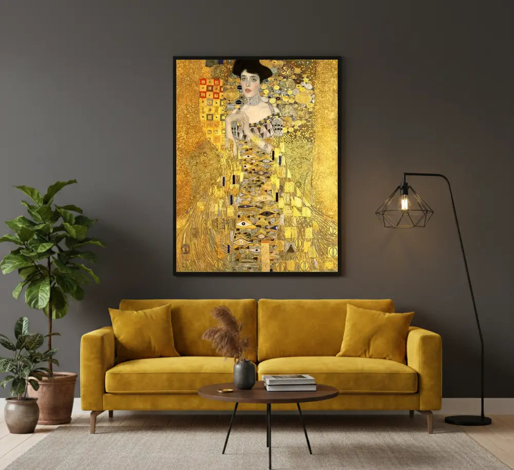 quadro adele bloch bauer klimt quadri moderni su tela soggiorno design elegante oro arte classica contemporanea