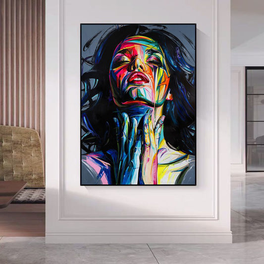 Quadro su tela 'Bellezza Colorata' con un'esplosione di colori vivaci, perfetto per arredare con stile e originalità ogni ambiente.