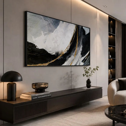 Contrasto Astratto – quadro astratto disponibile con telaio o cornice, stile contemporaneo
