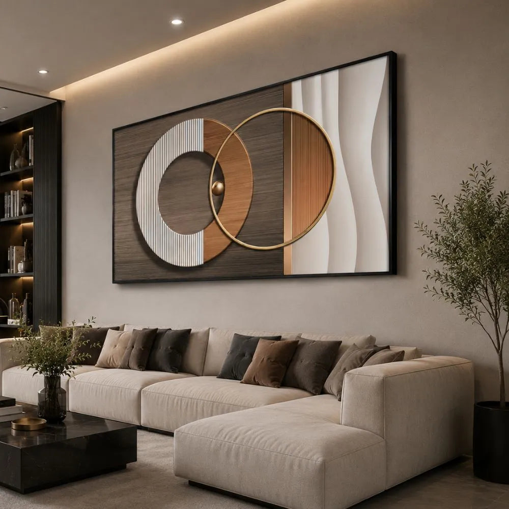 Intreccio Moderno – quadro moderno disponibile con telaio o cornice, più dimensioni
