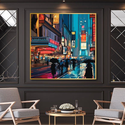 Quadro moderno con skyline di New York e grattacieli