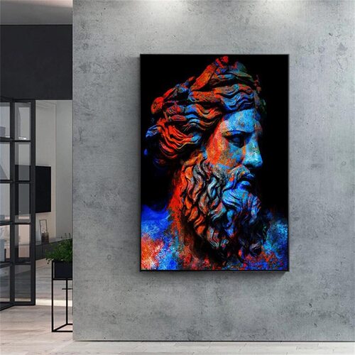 Quadro che raffigura Zeus un Personaggi-Mitologia-Greca