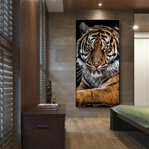 quadro che raffigura una tigre del bengala