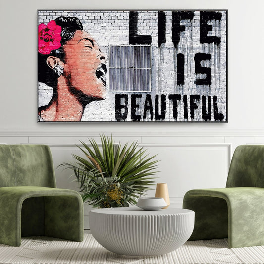 "Life is Beautiful" by Banksy 